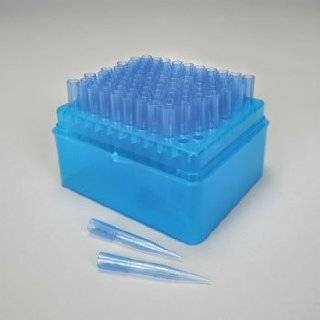 Micropipet Tips, Blue, Sterile, 100 1,000 uL, Rack of 100