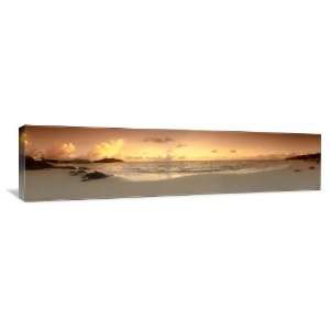 Sunset over the Vast Ocean   Gallery Wrapped Canvas   Museum Quality 