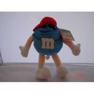  M&Ms Blue Hip Hop Player Plush Toy New with Tag 7 1/2 