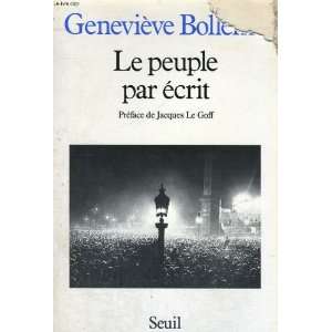  Le peuple par ecrit (French Edition) (9782020090353 