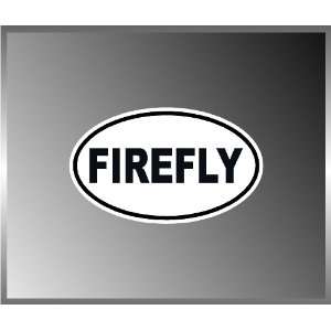 Firefly Shiny Cool Serenity Vinyl Euro Decal Bumper Sticker 3 X 5