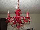 red chandelier  