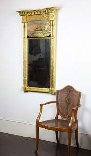 SWC Large Gilt Federal Mirror, Mt. Vernon, c.1820  