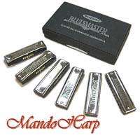 MandoHarp   Suzuki Harmonicas   MR 250 S Bluesmaster Box Set