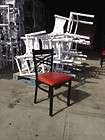 Lot of 20 Metal X Back Restaurant Chairs Not BarStools with Black or 