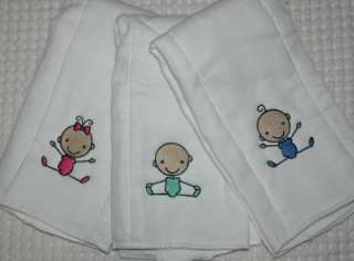 Stick Baby Gift set Burp cloth and Bib Boy, Girl, or Unisex Optional 