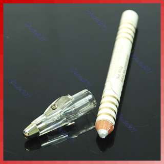 White Brow Eyeliner Eyebrow Pencil Pen + Sharpener Cap  