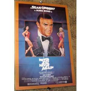 Never Say Never Again   Sean Connery   Original Movie Poster   27 x 41