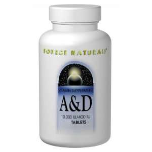  Vitamin A & D 100 Tabs 10000 IU/ 400 IU Health & Personal 