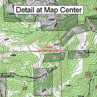   Map   Clancy, Montana (Folded/Waterproof)