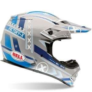  Bell MX 2 Factory X Helmet   X Small/Blue/Grey Automotive