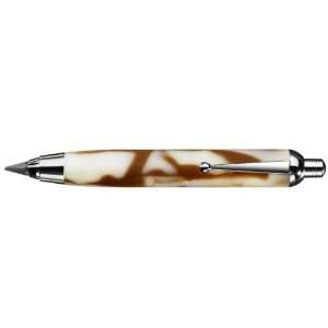  Sketch Pencil, White/Brown Acrylic with Metal Clip. 5.6MM 