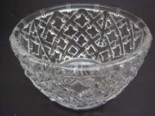 Tiffany & Co 9 Crystal Bamboo Bowl  
