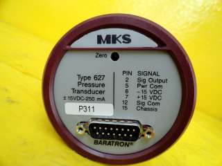 MKS 1 Torr Baratron Manometer 627A01TBC Tested Working  