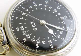   Pocket Watch 16 size 4992b hacking black dial Lots of pictures  