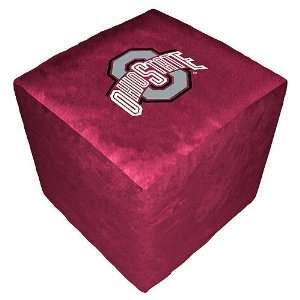  Ohio State Buckeyes NCAA Team Logo Cube Ottoman Sports 