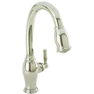 Newport Brass 94P/15S 940 Series Pull Out Spray Kitchen Faucet, Satin 