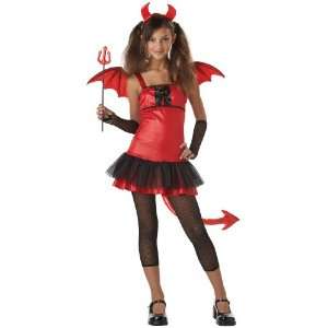  By California Costumes Devil Girl Pre Teen Costume / Red   Size Large