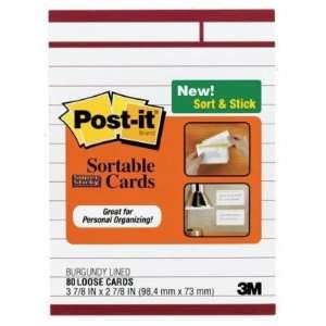  3M Post it Sortable Cards (734BY)