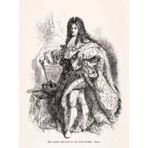  1875 Woodcut Alphonse Neuville Sun King Louis XIV French 