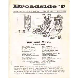  Broadside Topical Song Magazine #62 Sept. 15, 1965 Sis 
