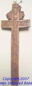   Large Photo of the Person Named   Antique Hand Carved Cross Crucifix