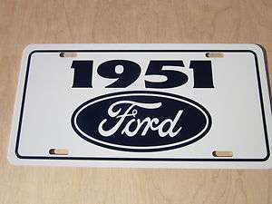 1951 Ford tag 51 Crestline Victoria Sunliner Mainline Customline F1 