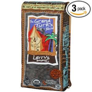   Coffee, The Grand Turks Blend, Whole Bean, 12 Ounce Bags (Pack of 3