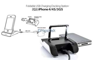   Foldable USB Charging charger Dock station for iPhone 4/4S/3GS IH030A
