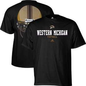 NCAA adidas Western Michigan Broncos College Eyes T Shirt   Black 