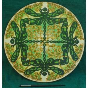  Celtic Dragonflies Meditation Plate 