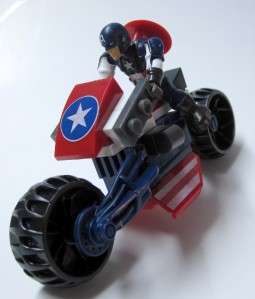   CAPTAIN AMERICA & Motorcycle MINI FIGURE Mint Lego Compatible  