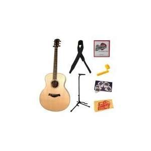   Guitar Bundle with Stand, Leather Strap, Strings, String Winder, Pick