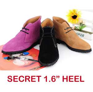 Womens SECRET HIDDEN HEEL 1.6 inch SNEAKERS Shoes BLACK, BROWN 