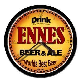  ENNES beer and ale cerveza wall clock 