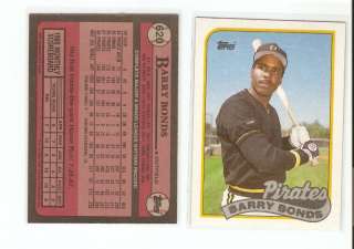 100 Barry Bonds 1989 Topps 3rd Card Pittsburgh Pirates  