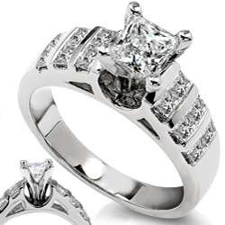 14k Gold 1ct TDW Princess Diamond Ring (GH/ I1)  