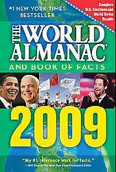 The World Almanac and Book of Facts 2009 (Paperback)  