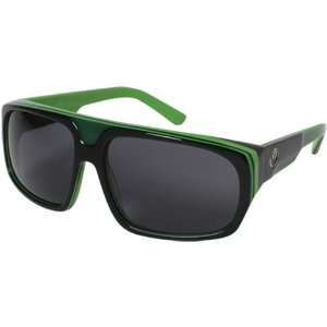   Alliance Mens Sports Shades   Jet Black Lime/Grey / One Size Fits All