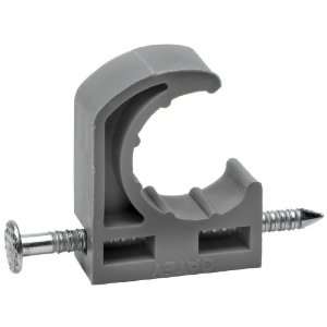   33910 Half Clamp with Barbed Nail (12 in Polybag), Gray, 1/2 Inch