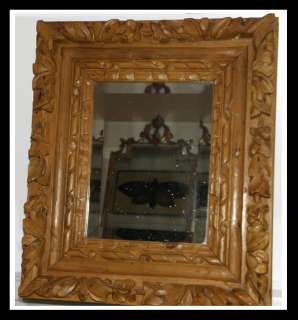 Antique 19C Carved Italian Mirror NR  