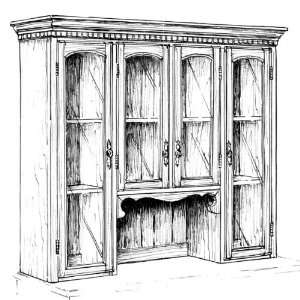    Large Hutch Plan   Woodworking Project Paper Plan