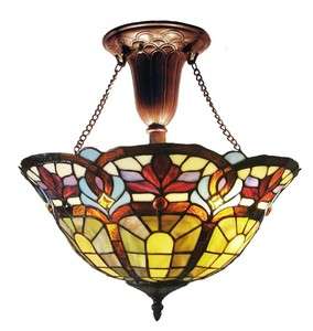 Victorian Hanging Stained Glass (Tiffany Style) Light  