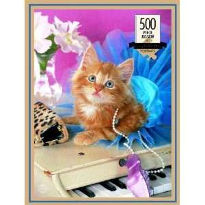  Kitten on a Piano Jigsaw Puzzle 500pc Toys & Games