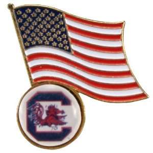 South Carolina Gamecocks Flag Pin 