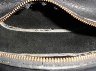 Vintage COACH CHESTER #9901~Round BLACK Leather CROSSBODY Purse 