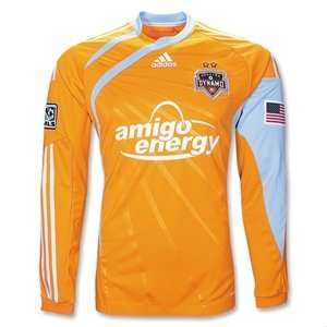  adidas Houston Dynamo Mens Authentic LS Home Jersey 