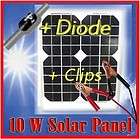 10 Watt Solar Cell panel 10W 12 Volt Battery Charger Mono Crystal Sale 