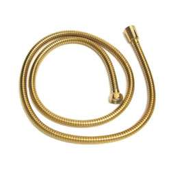 Vintage 59 inch Polished Brass Replacement Shower Hose  