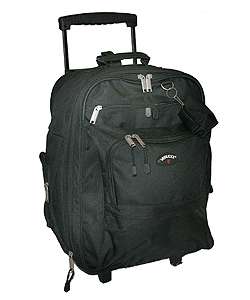 Verucci Flight Black Carry On Rolling Backpack  